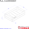 Caisse 50x30cm, hauteur 12,5cm