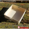 Plateau plein collé 30x30cm hauteur 10cm avec poignées