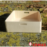 Plateau plein collé 30x30cm hauteur 10cm avec poignées